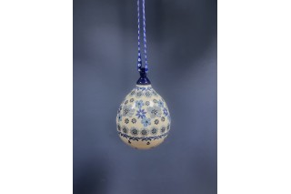 185 Bunzlau Kerstbal Druppel vorm 2083 Kerstballen